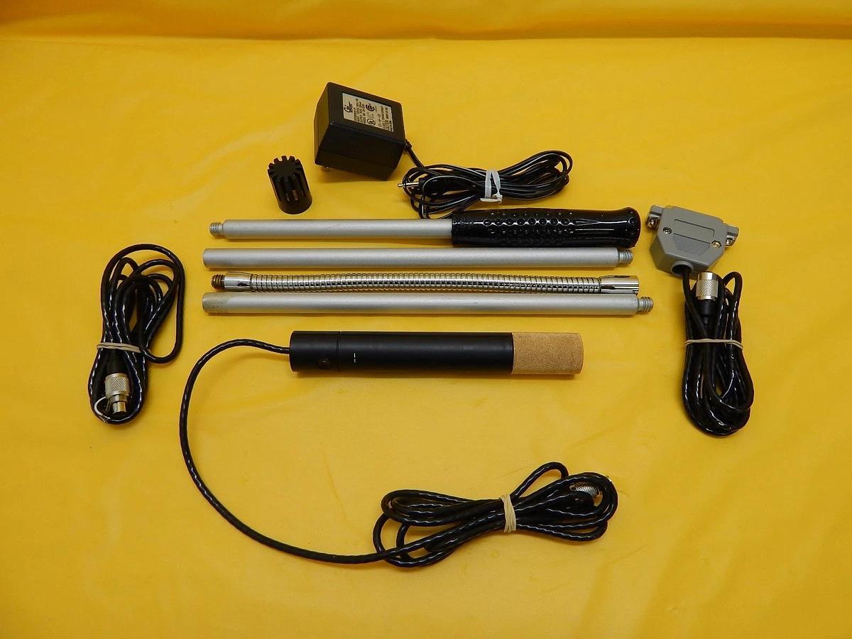 Used Omega Engineering HHF710 Digital Hygro-Thermometer Anemometer Meter Set Used