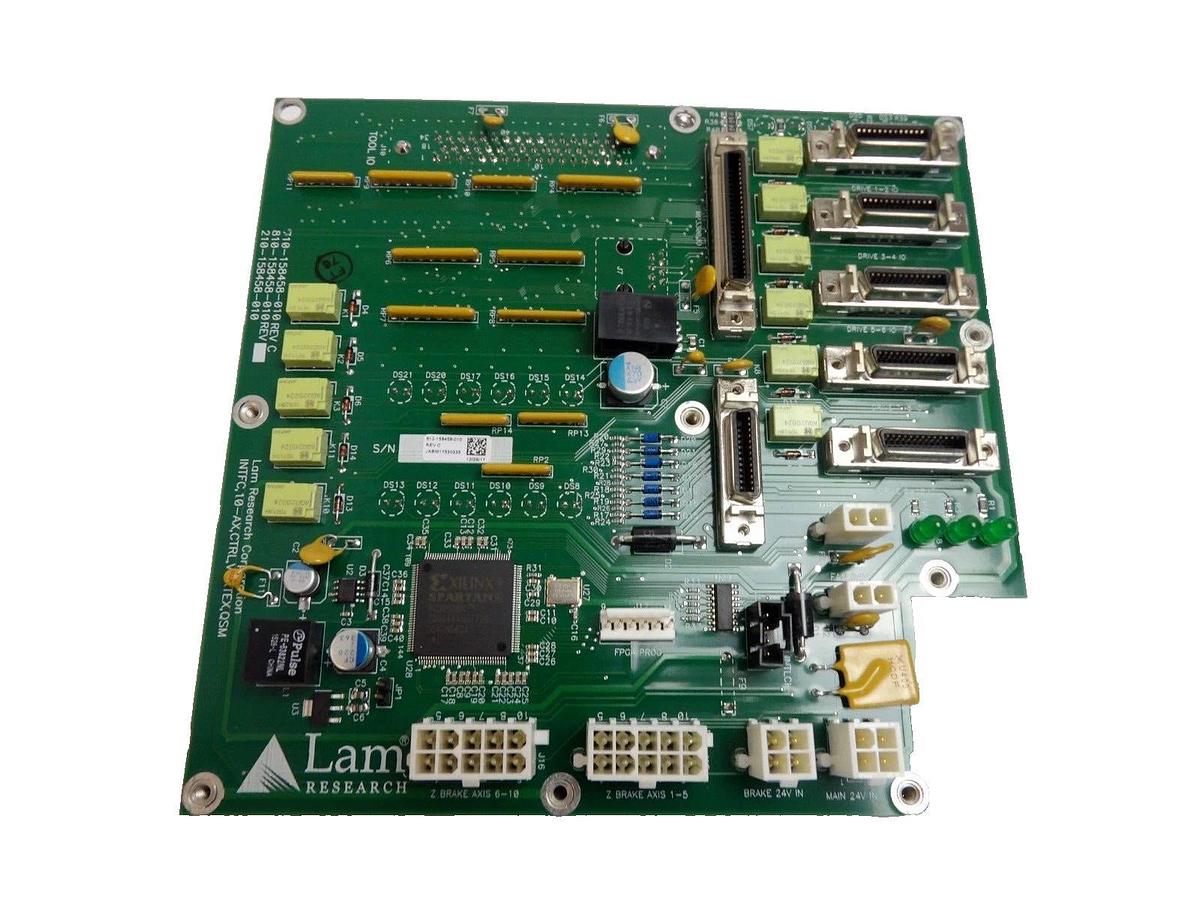 Used Lam Research 810-158458-010 QSM 10-Axis Vortex Interface PCB Working Surplus