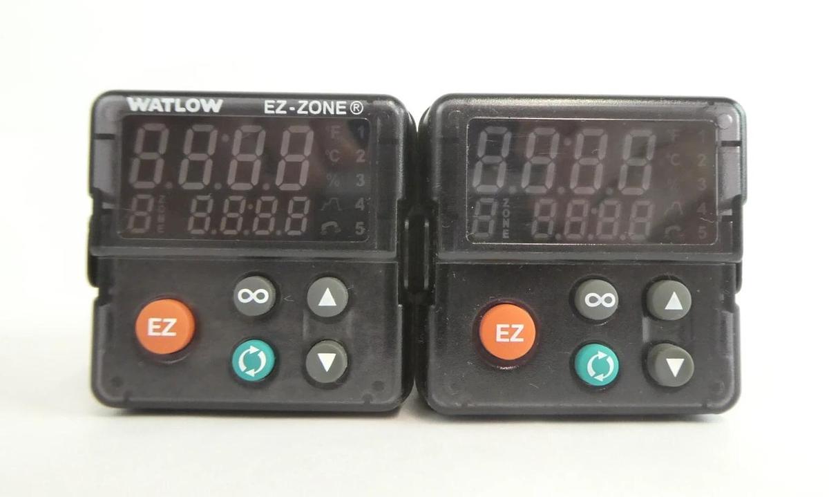 Used Watlow PM6C3FJ-5AAAAHQ EZKB-H5HC-AAAA Temperature Controller Lot of 5 Working