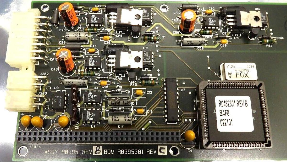 Used Varian R0396 Leak Detector PCB Board Assembly Working Surplus