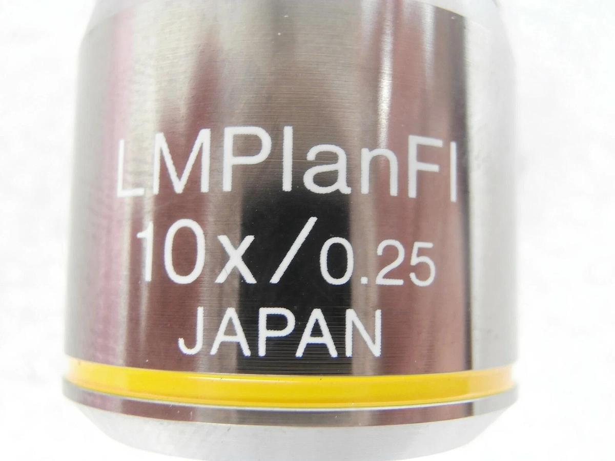 Used Olympus Microscopy LMPlanFI 10x/0.25 ∞/- Microscope Objective LM Plan FI Working