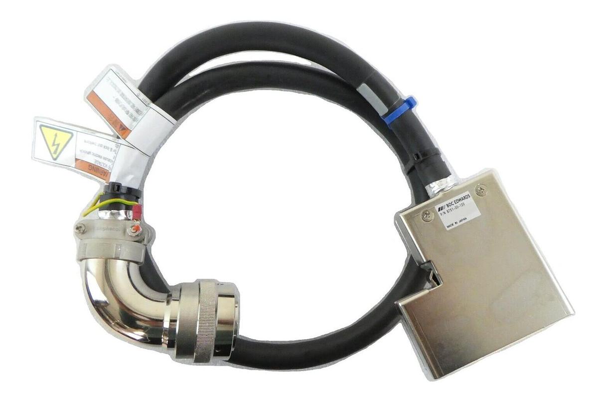 Used STP Edwards B751-30-120 Turbomolecular Pump Control Cable 1M Tested Working