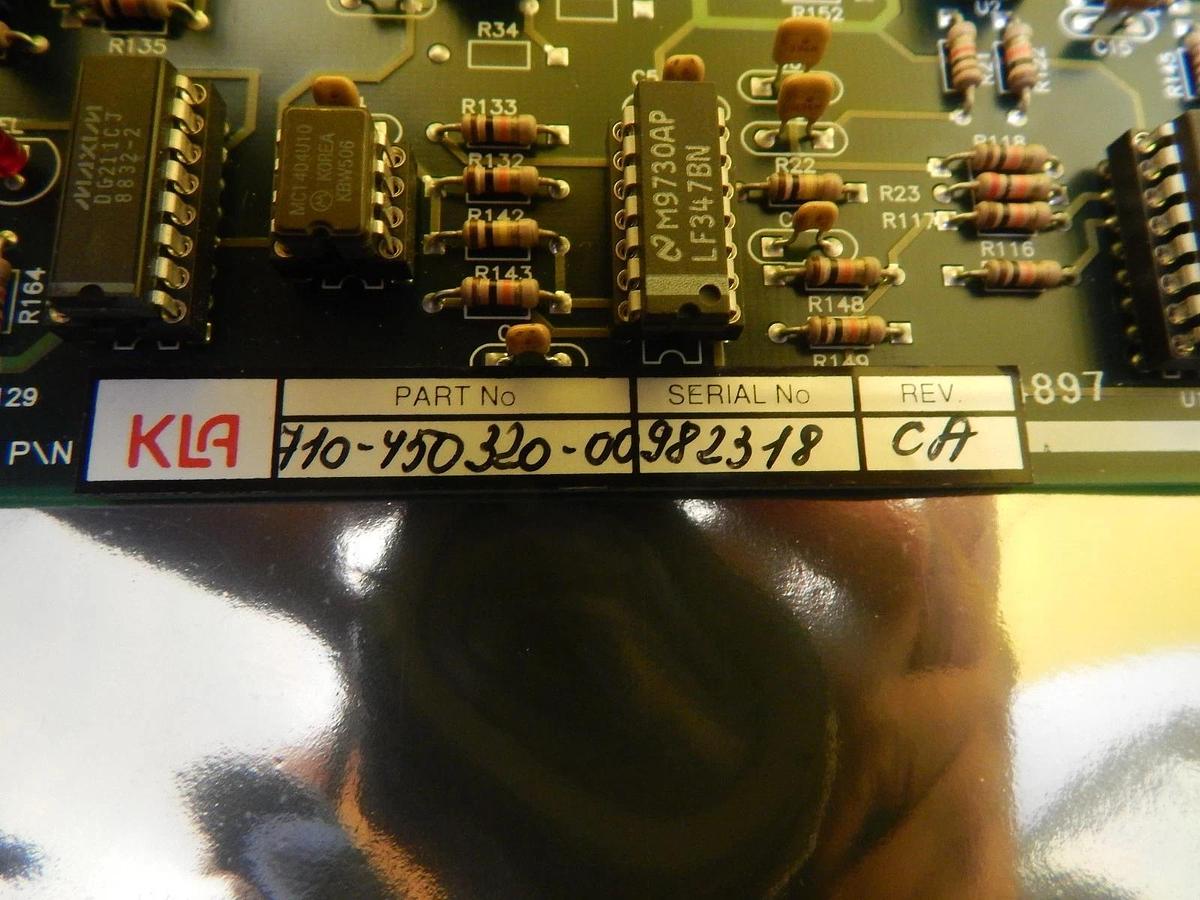 Used KLA-Tencor 710-450320-00 PID Controller PCB 5107 Overlay Working Surplus