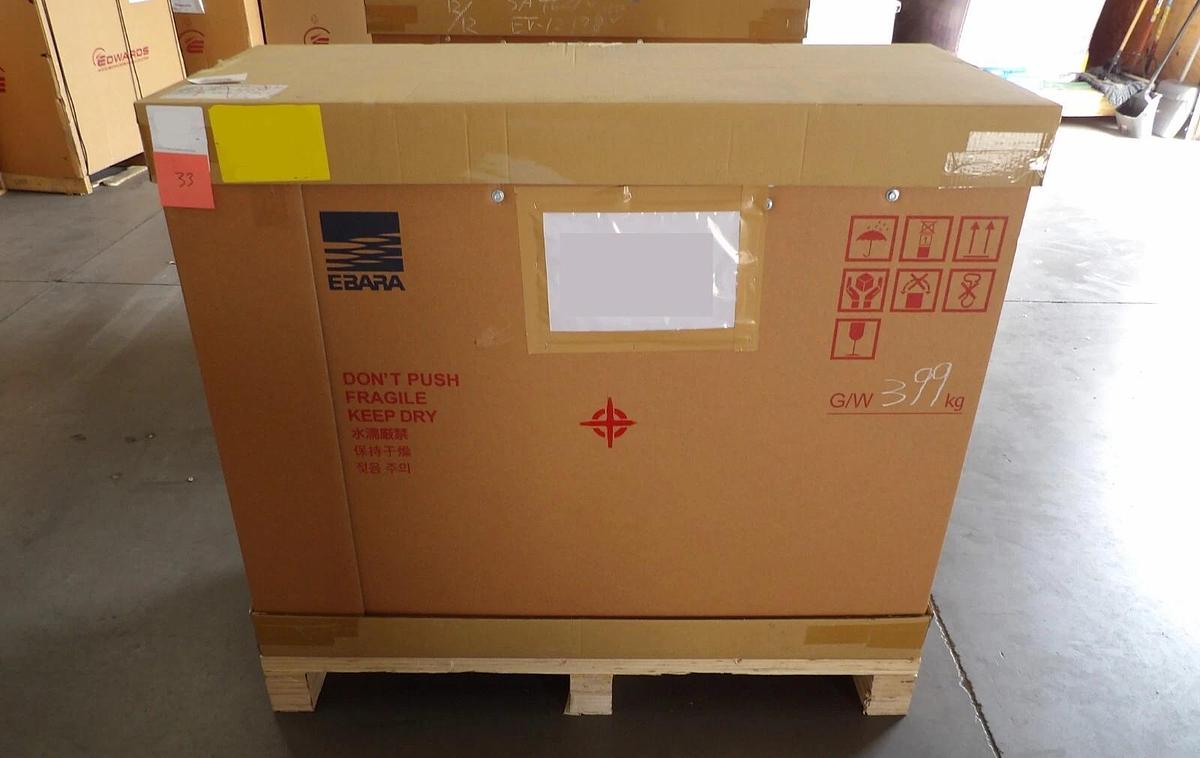 Used EV Ebara Technologies EV-M302N Dry Vacuum Pump STACKED SHORT New Surplus