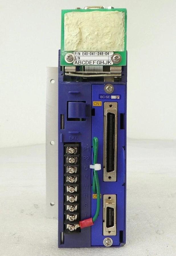 Used Shinko Electric E4305502406 AC Servo Driver BD-02-B Lot of 2 300mm OHV Working
