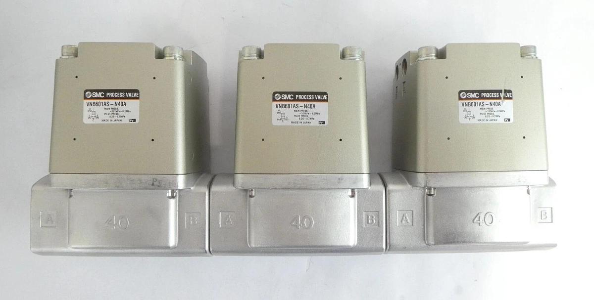 SMC VNB601AS-N40A Pneumatic Process Valve Reseller Lot of 7 New Surplus
