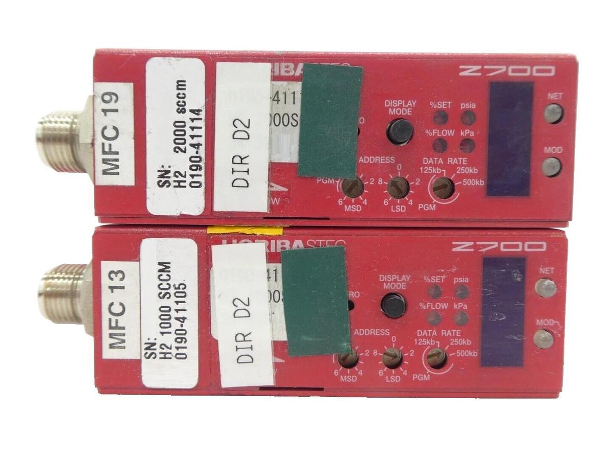 Used Horiba STEC SEC-Z714AGX Mass Flow Controller MFC Z700 Reseller Lot of 8 Working