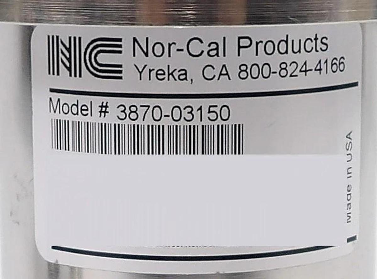 Used Nor-Cal 3870-03150 Pneumatic Angle Valve Reseller Lot of 3 Working Surplus
