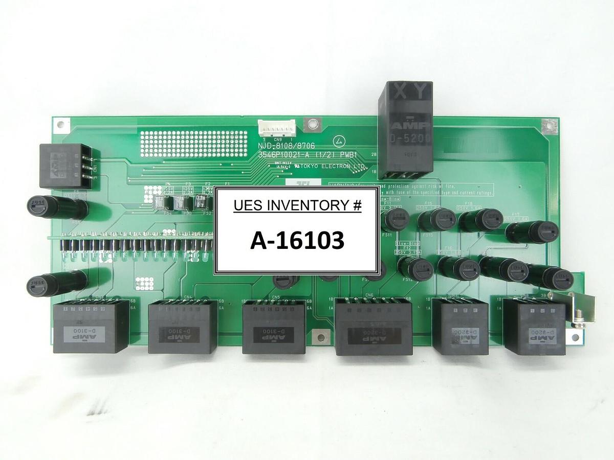 Used TEL Tokyo Electron NJD-8108/8706 Fuse Board PCB 3546P10021-A (1/2) PWB1 Working