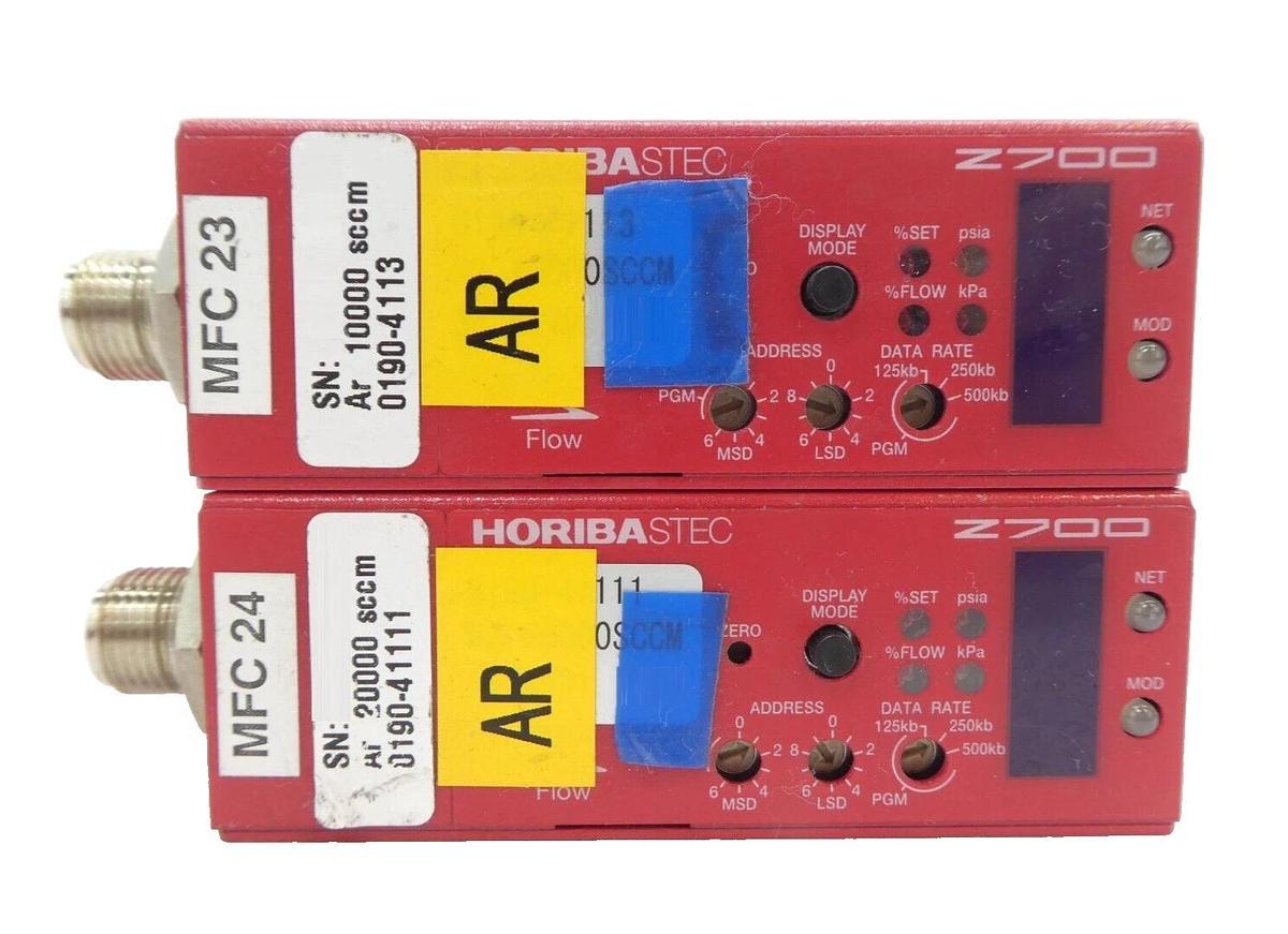 Used Horiba STEC Z700 Mass Flow Controller MFC SEC-Z724AGX SEC-Z714AGX Lot of 8 Spare
