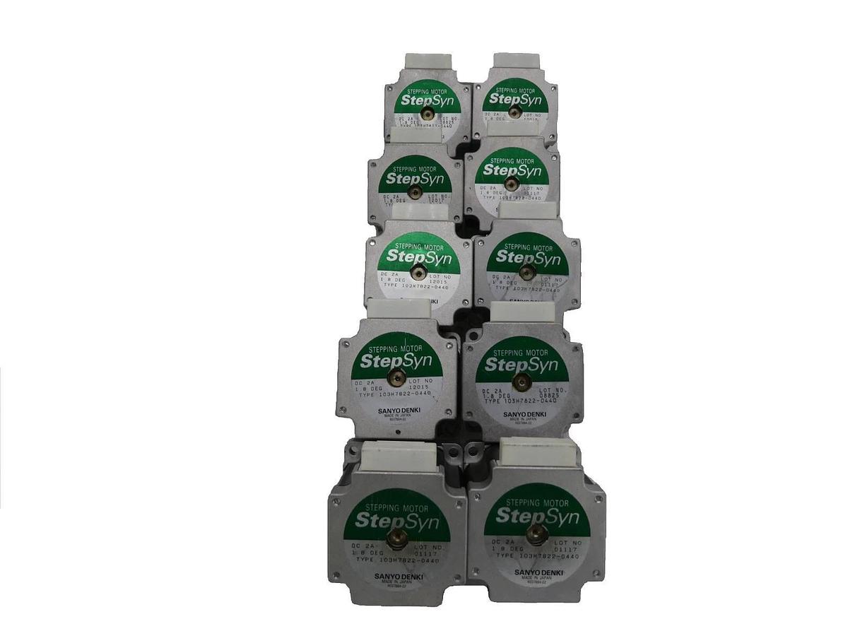 Used Sanyo Denki 103H7822-0440 Stepping Motor StepSyn Reseller Lot of 10 Working