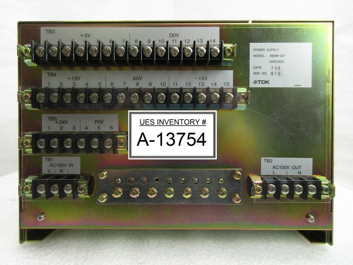 Used TDK (MSC002) Power Supply Nikon 4S598-227 NSR System Used Working