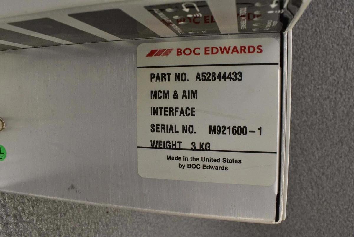 Used Edwards A52844433 Vacuum Pump Interface Module