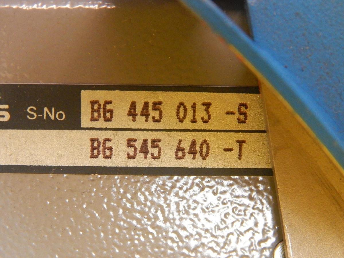 Used Balzers BG 445 013-S Cooling Lid Motor Assembly BG 545 649-T Surplus Surplus