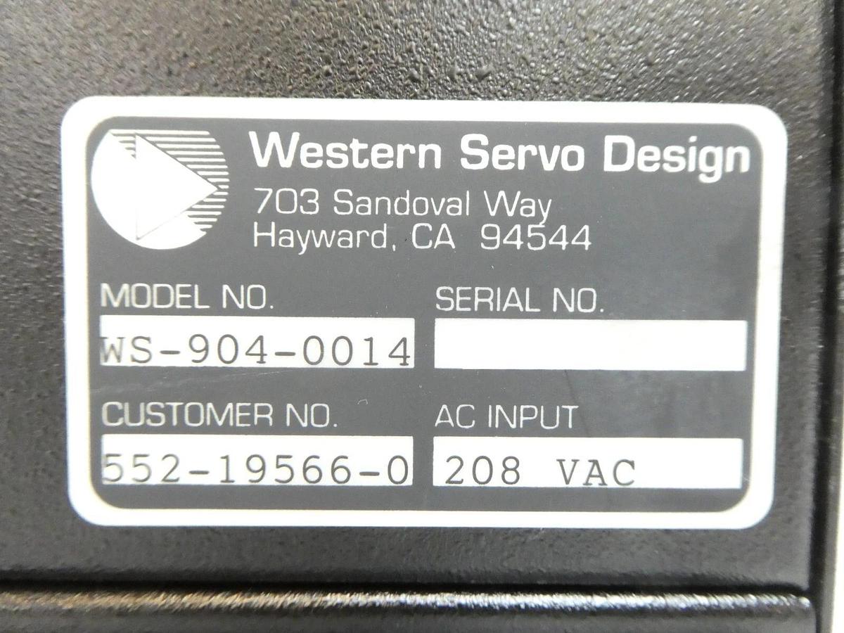 Western Servo Design WS-904-0014 Robot Controller Mattson 552-19566-00 New
