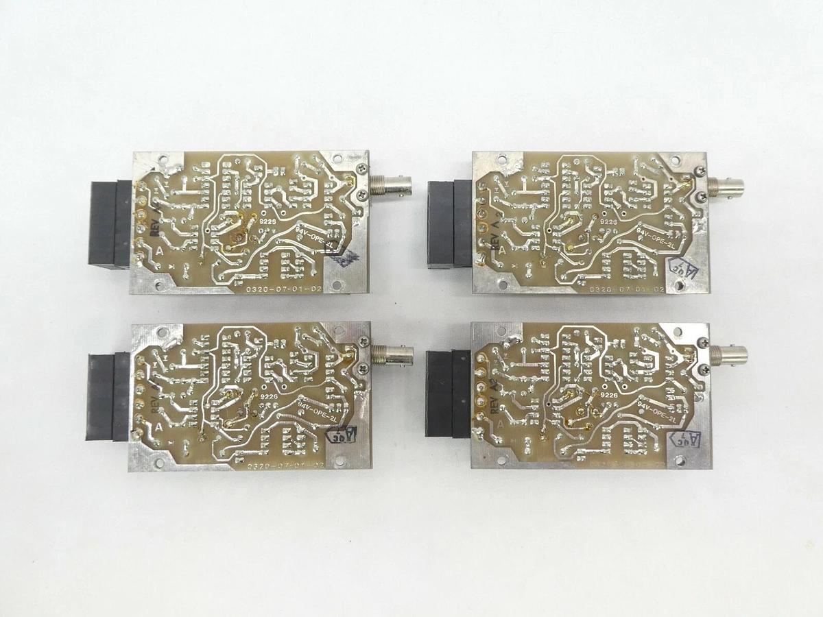 Used FiberOptions 0320-03-01-02 Interface PCB 320A-R Rev. A2 Varian 350D Lot of 4