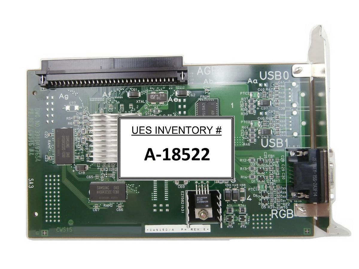Used Hitachi CWS150/A AGP Video Graphics PCB Card CWS15 I-900SRT Working Surplus