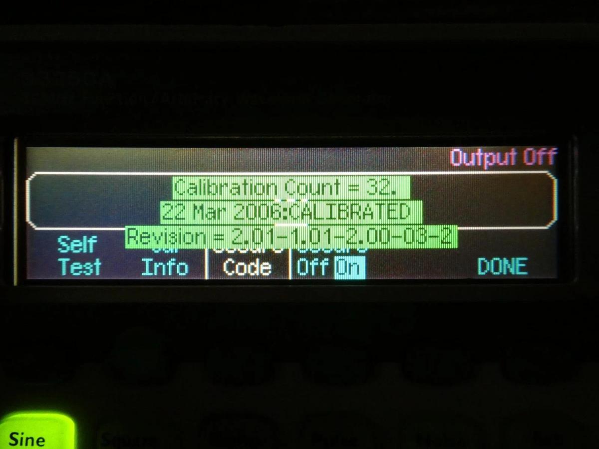 Used Agilent Technologies 33250A 80MHz Function/Arbitrary Waveform Generator Spare