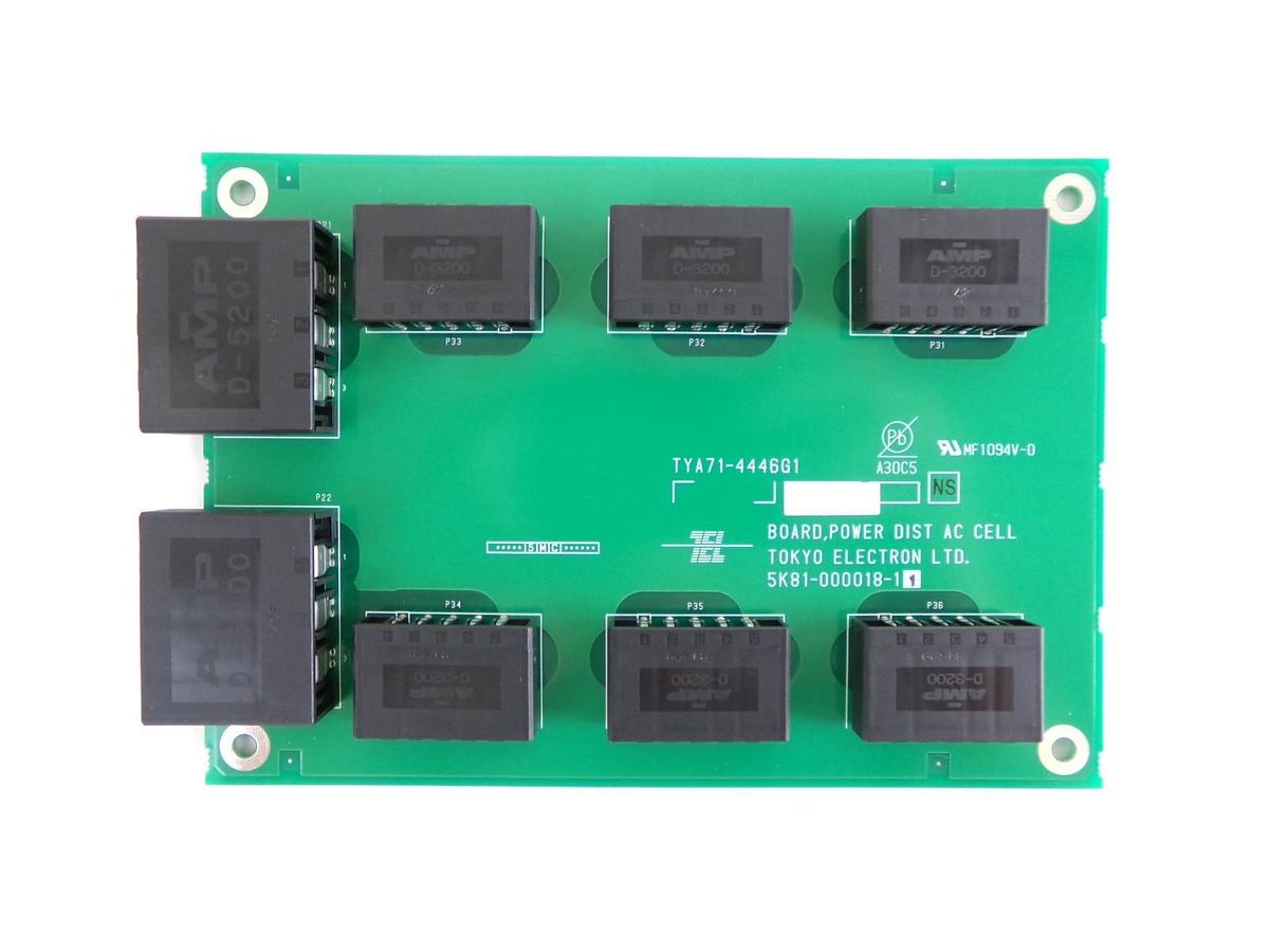 TEL Tokyo Electron 5K81-000018-11 Power Distribution AC Cell PCB TYA71-4446G1