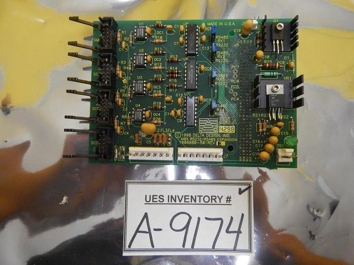 Used Delta Design 1906880-501 MBX RS232/RS485 Expansion Board PCB Rev. E Summit Used