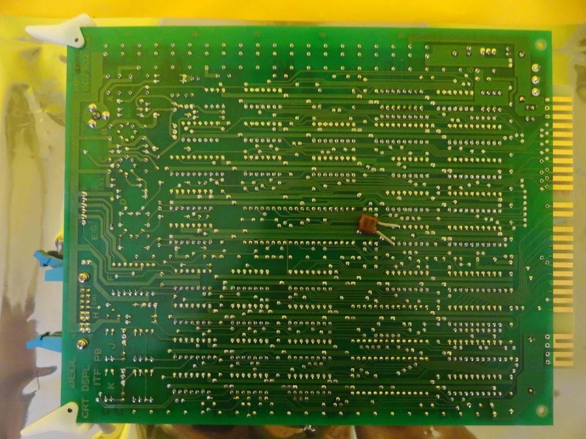 Used JEOL MP002902(02) CRT DSPL ITF PB Interface Board PCB Card JEM-2010F Working