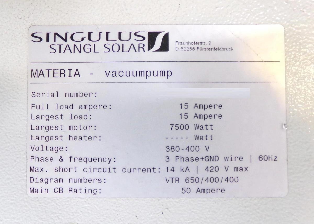 Used Busch RA 0165 D 5A3 ZZZZ Rotary Vane Vacuum Pump Spare Surplus