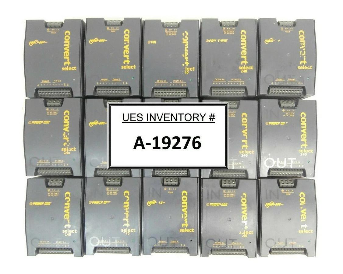 Used Power-One LWN2660-6 AC-DC/DC-DC Converter DIN Rail Power Supply Lot of 15 Spare
