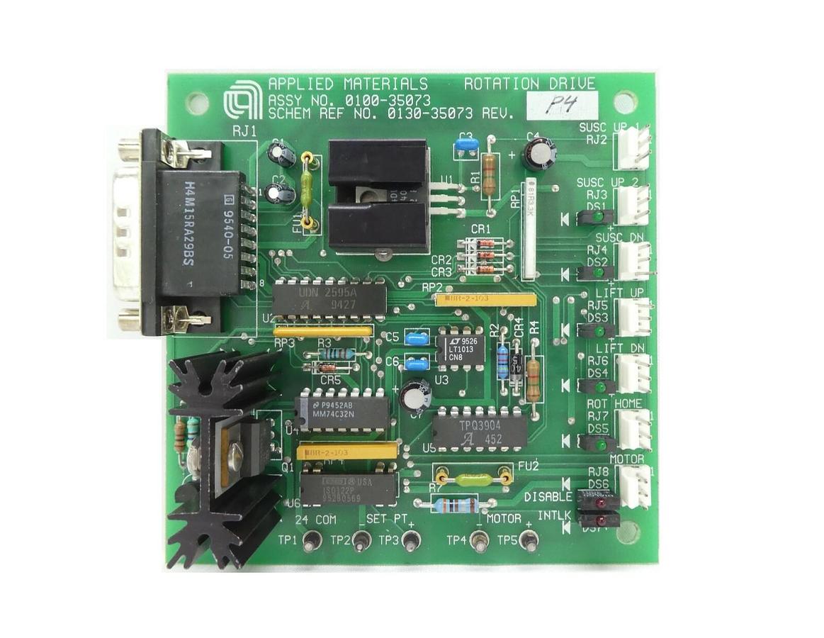 Used AMAT Applied Materials 0100-35073 Rotation Drive PCB Working Surplus