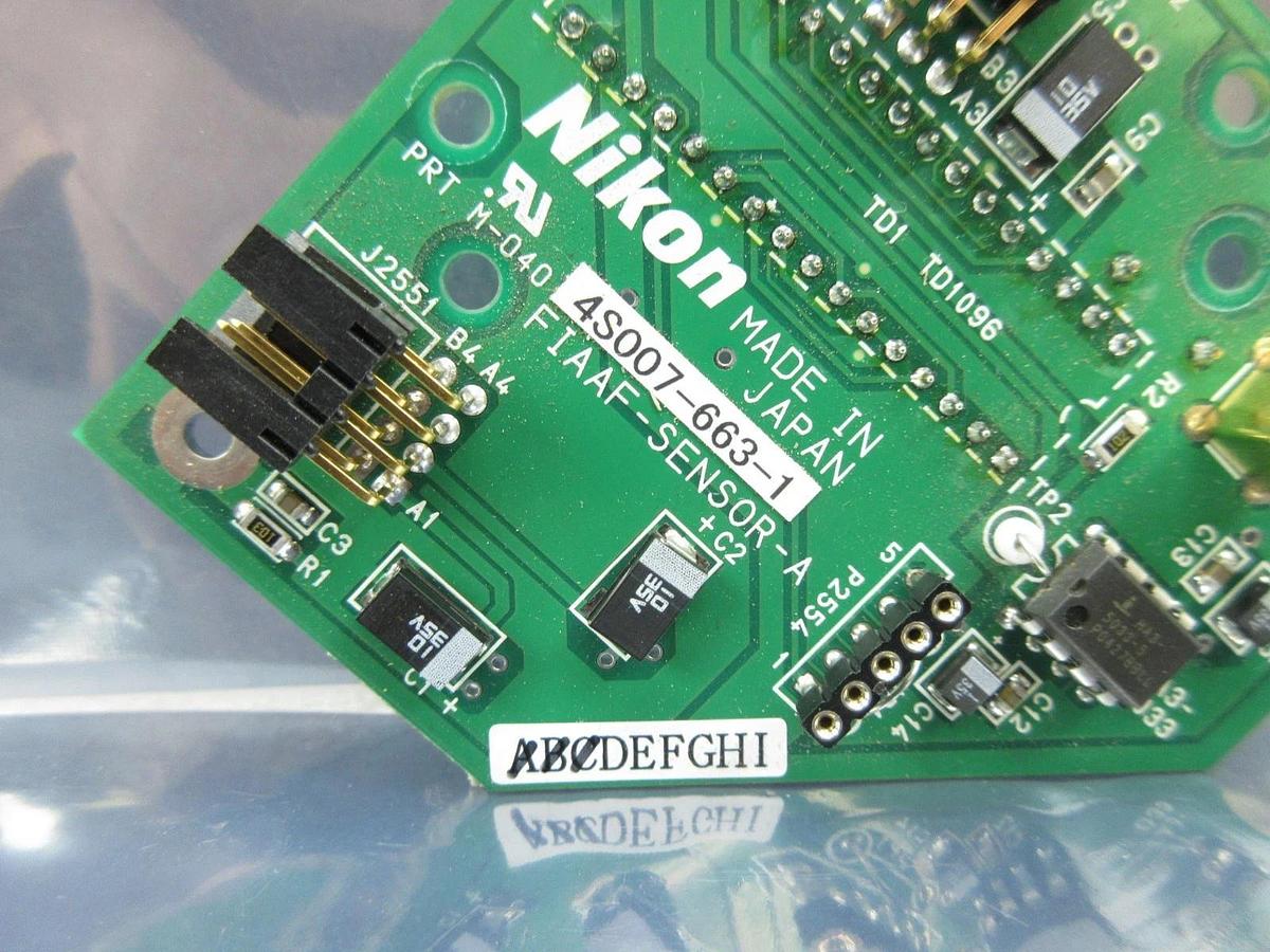 Used Nikon 4S007-663-1 Relay Sensor Board PCB FIAAF-SENSOR-A NSR-S306C System Used