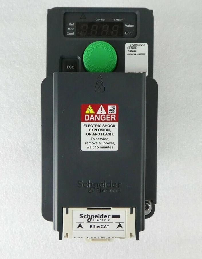 Used Schneider Electric ATV320U02M2C VFD Frequency Drive Altivar 320 VW3A3600 Working