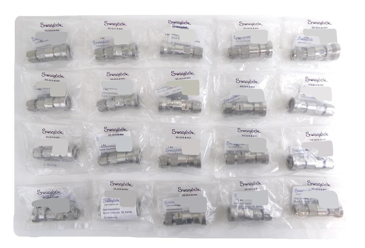 Swagelok SS-QC6-B-600 Quick Connect Body Lot of 20 New