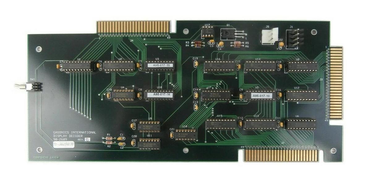 Used GaSonics 90-26090038 Display Decoder PCB A89-005-01 Aura A-2000LL Working Spare