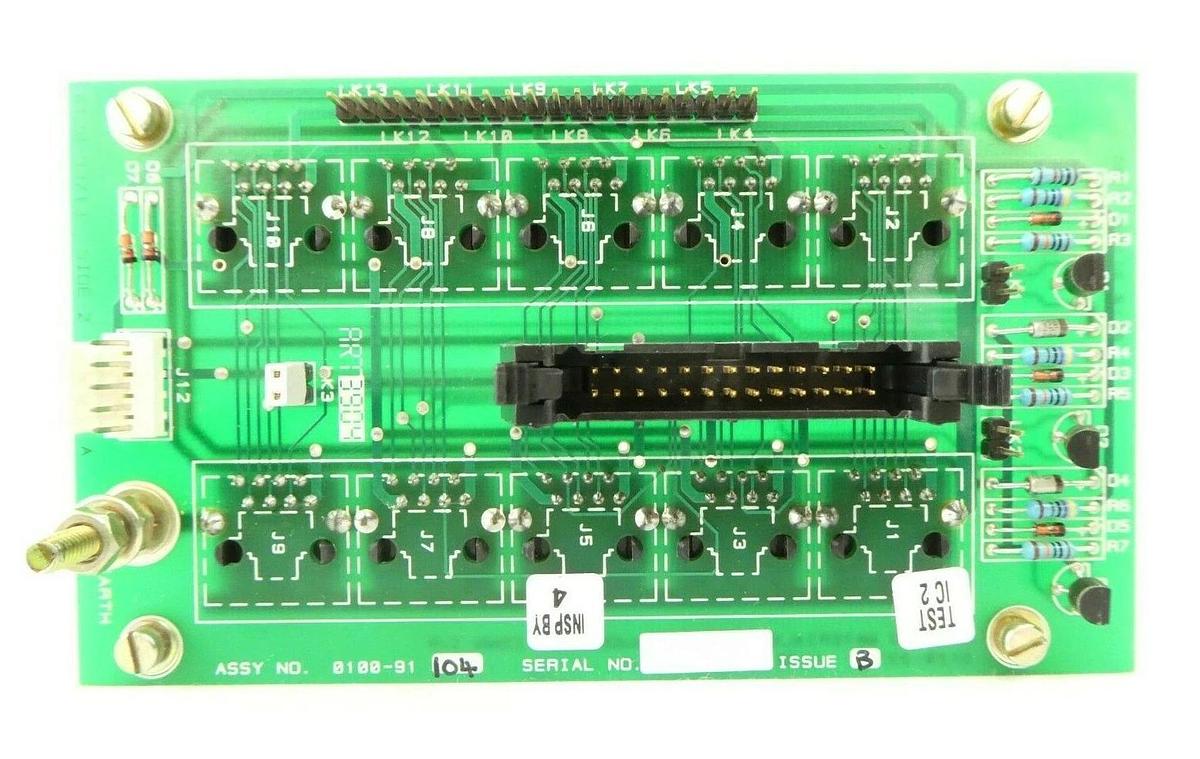 Used AMAT Applied Materials 0100-91104 Vacuum Gauge RJ45 CONN I/F PCB Working Surplus