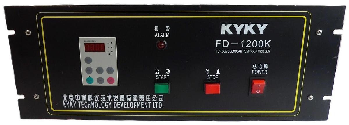 Used KYKY Technology FD-1200K Turbomolecular Pump Controller Module Working Surplus