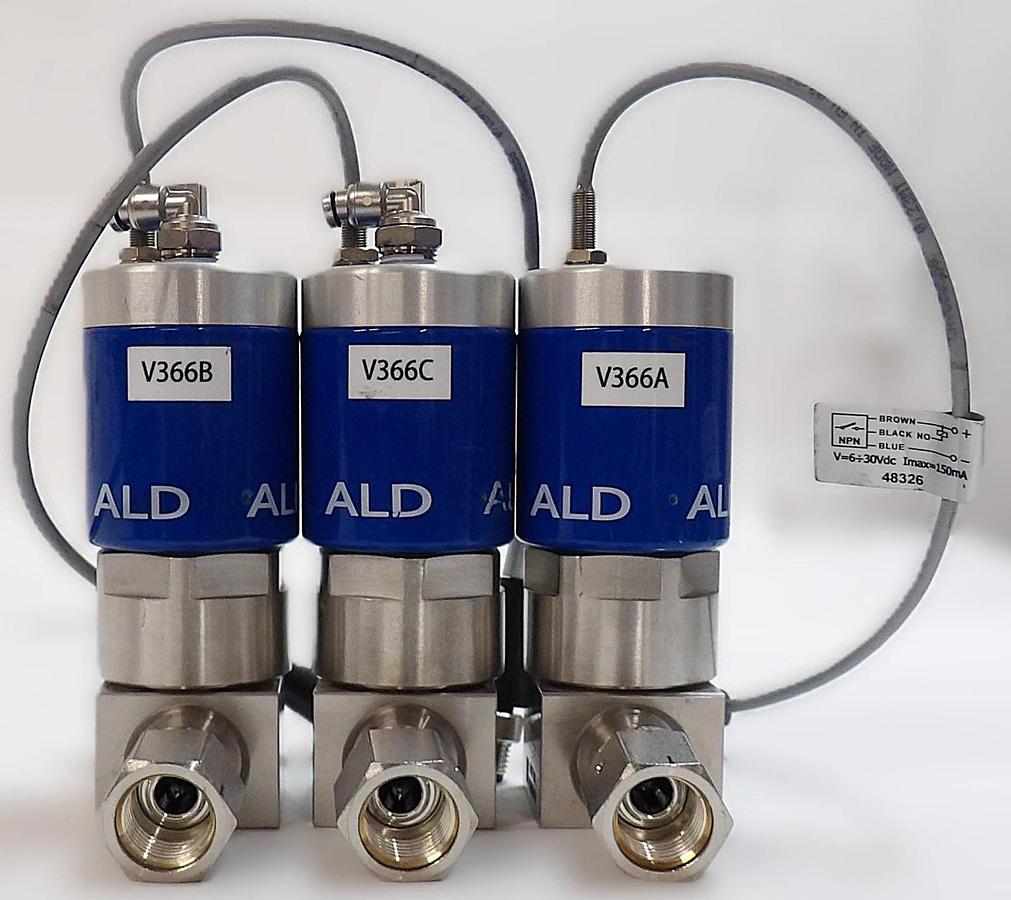 Used Swagelok 6LVV-ALD6HFR4-P-CS-NV Pneumatic Diaphragm Valve Reseller Lot of 3