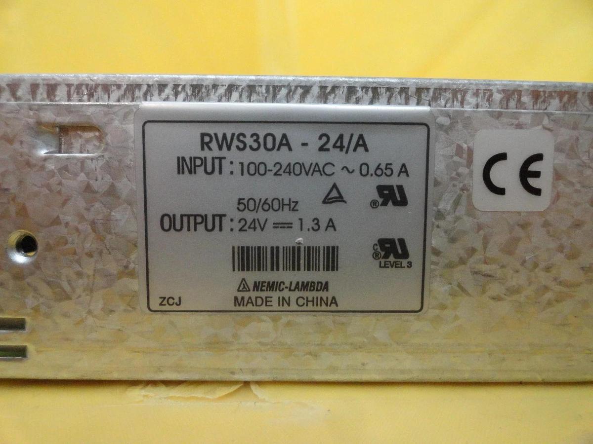 Used Nemic-Lambda RWS30A-24/A Power Supply 24V Used Working