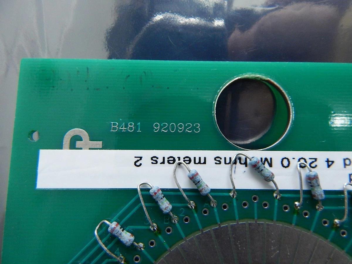 Used Alphatronics Gold Card 4 Probe Card PCB Standard B481 20.0 Mohms Meters 2 Used