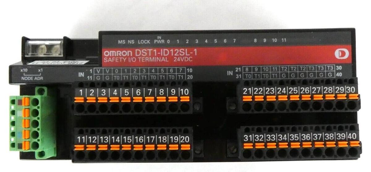 Omron DST1-ID12SL-1 Safety I/O Terminal 24VDC TEL DS049-001917-1 New Surplus