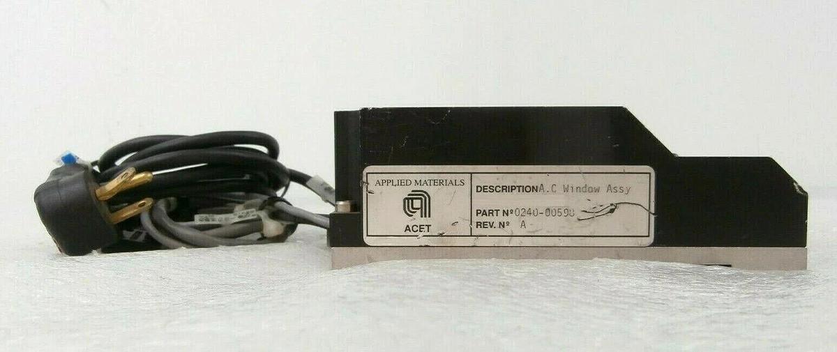 Used AMAT Applied Materials 0240-00598 A.C. Window Assembly Module P5000 Working