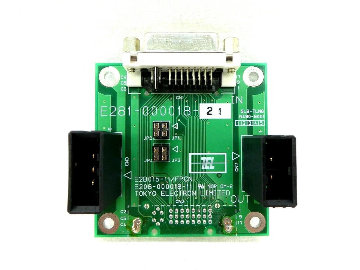 Used TEL Tokyo Electron E281-000018-21 DVI Interface PCB E2B015-11/FPCN Trias Spare