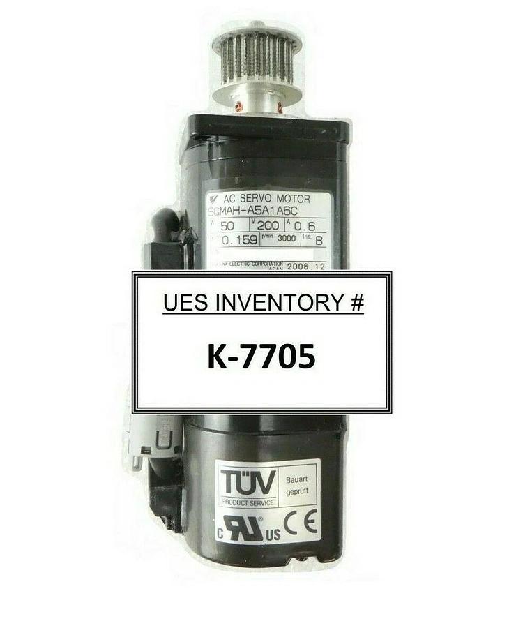 Used Yaskawa SGMAH-A5A1A6C Servo Motor Step-and-Repeat Nikon NSR FX-601F Working
