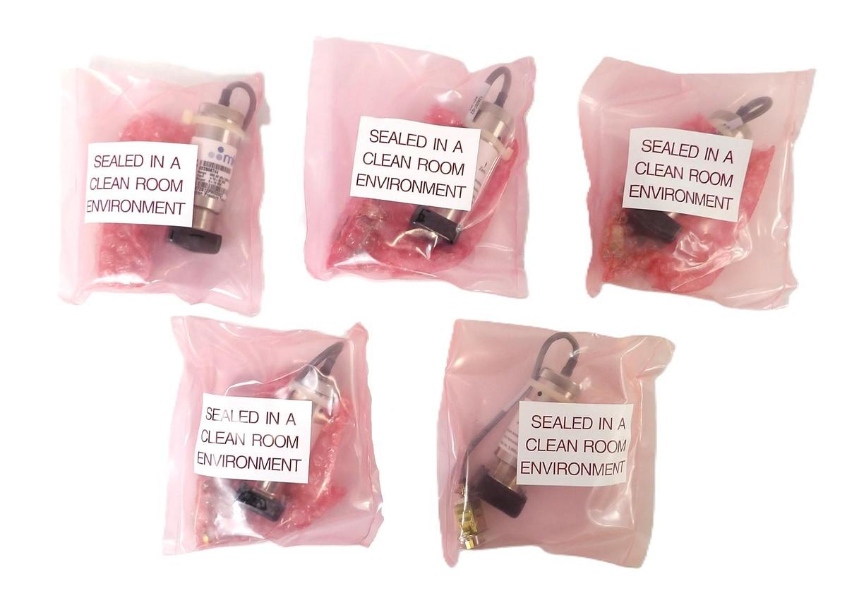 Used MKS Instruments 87B12PMD2GC1 Baratron Pressure Transducer Lot of 5 New