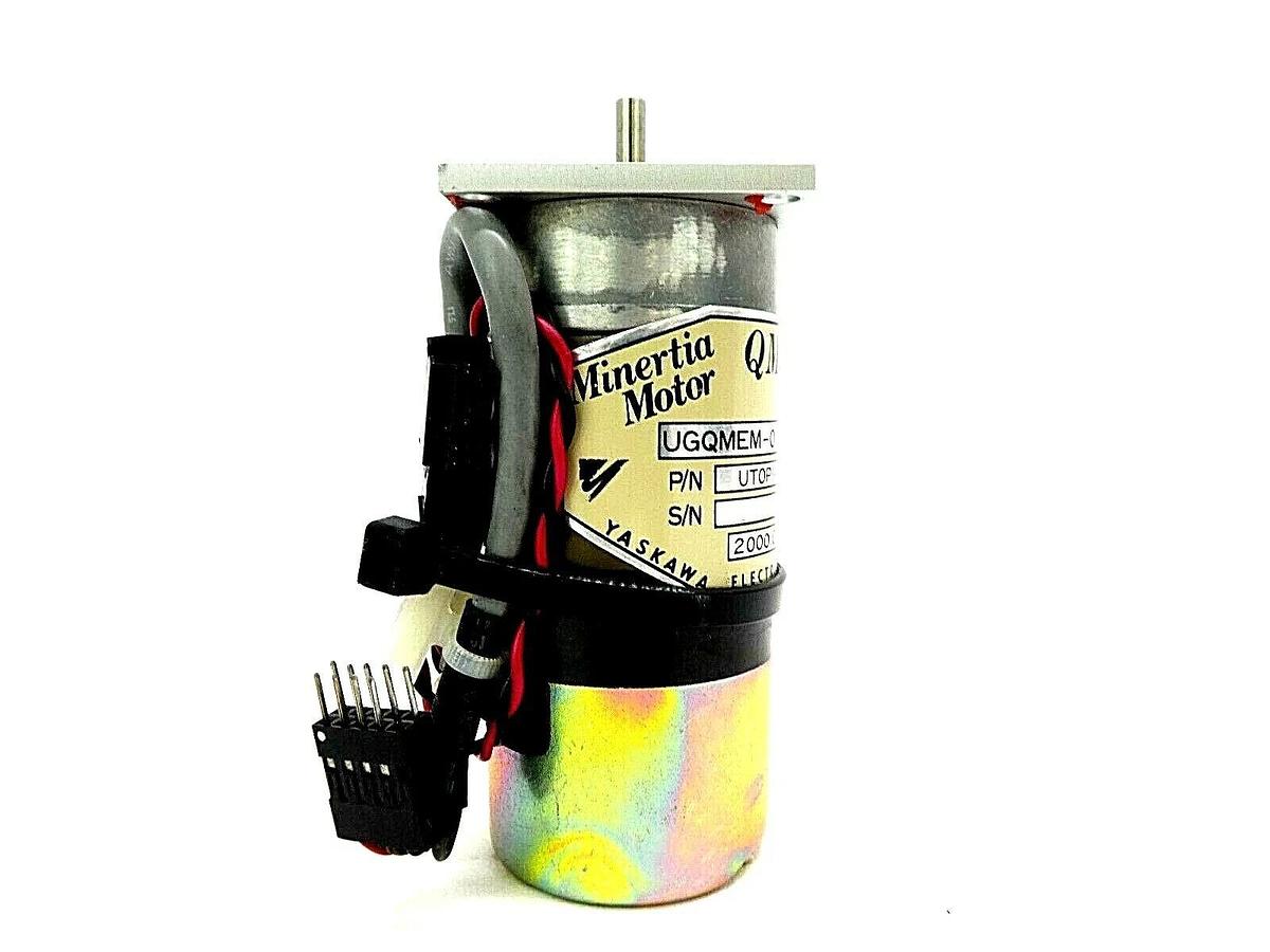Used Yaskawa Electric UTOPI-020MX Minertia Motor UGQMEM-01SNQ22 Nikon NSR Working
