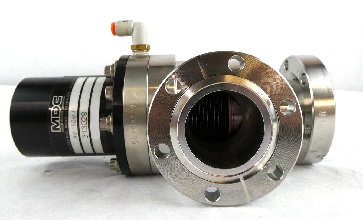 Used MDC Vacuum Products 313029 Pneumatic Angle Valve AV-150M-P Working Surplus