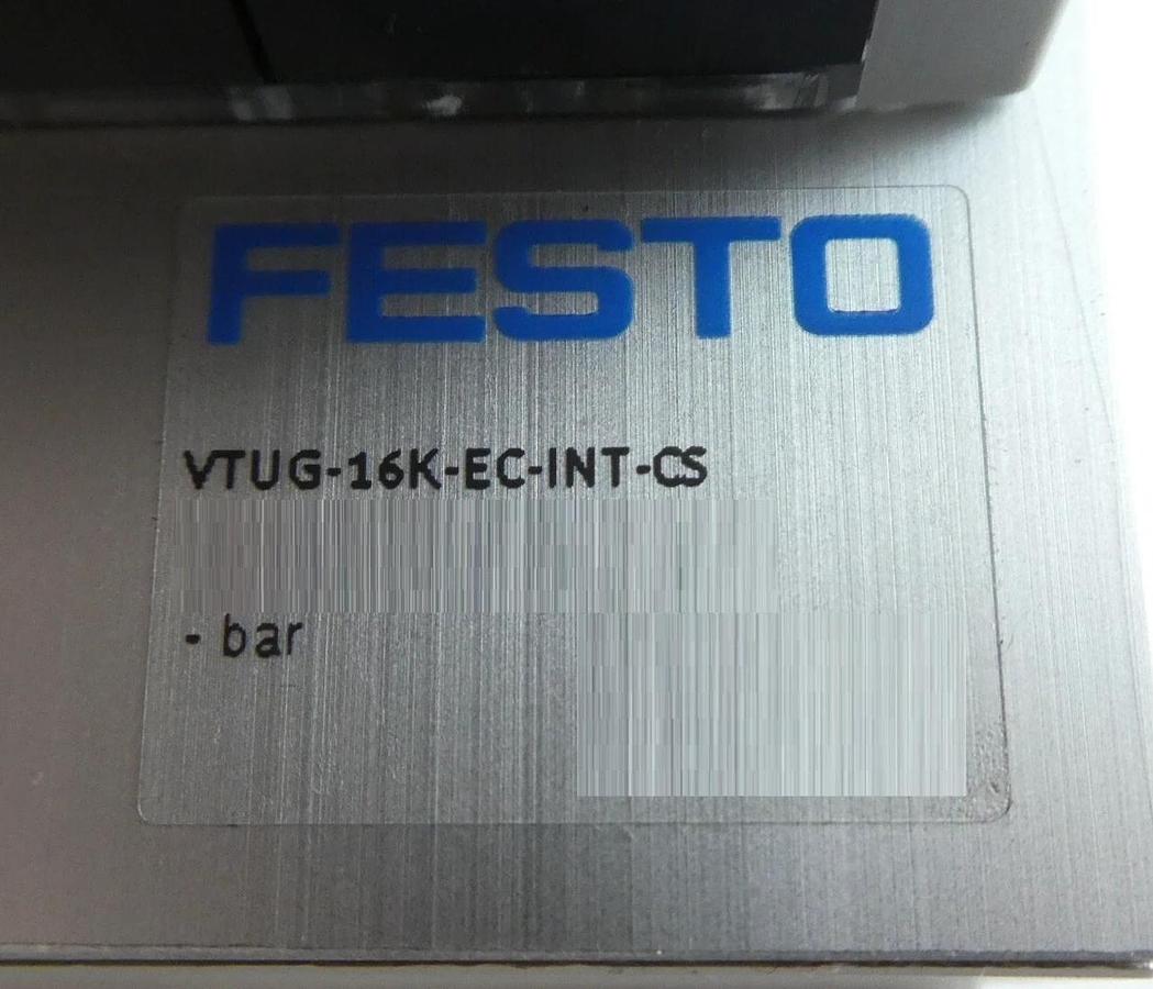 Used Festo VTUG-16K-EC-INT-CS 16-Port Pneumatic Manifold Reseller Lot of 2 Working