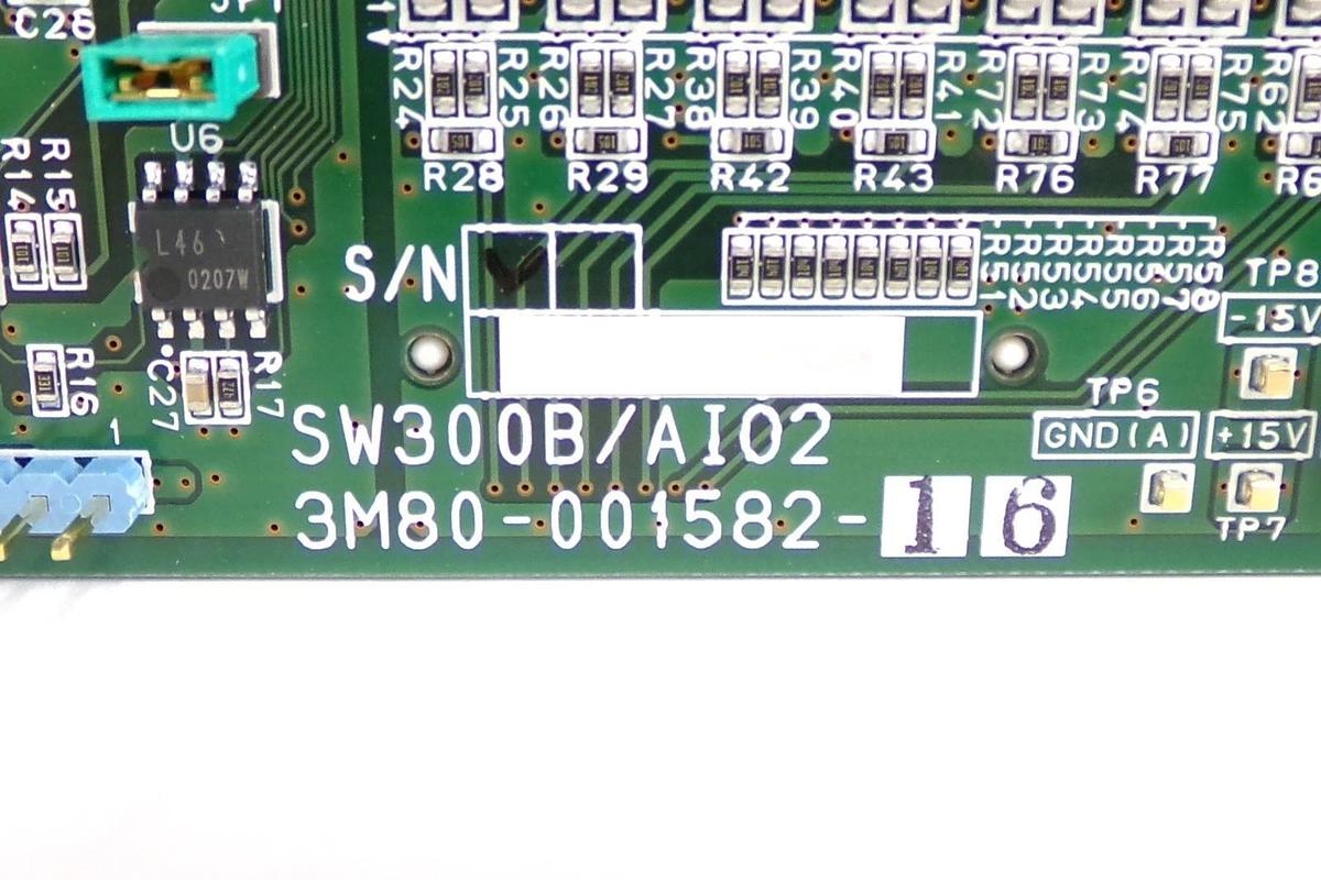 Used TEL Tokyo Electron 3M80-001585-15 Processor PCB SW300B/GAS4 SW300B/AI02 Working
