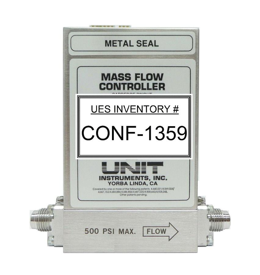 Used UNIT Instruments UFC-8160 Mass Flow Controller MFC 1 SLM O2 Working Spare