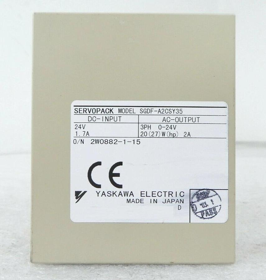 Used Yaskawa Electric SGDF-A2CSY535 Driver AMAT Reseller Lot of 2 Producer Working