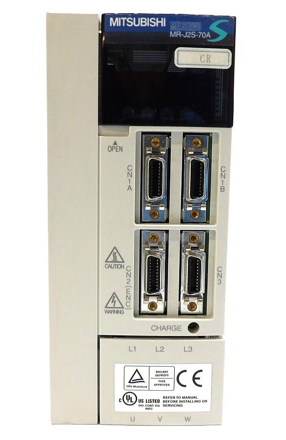 Used Mitsubishi Electric MR-J2S-70A AC Servo Drive Module MELSERVO Working Surplus