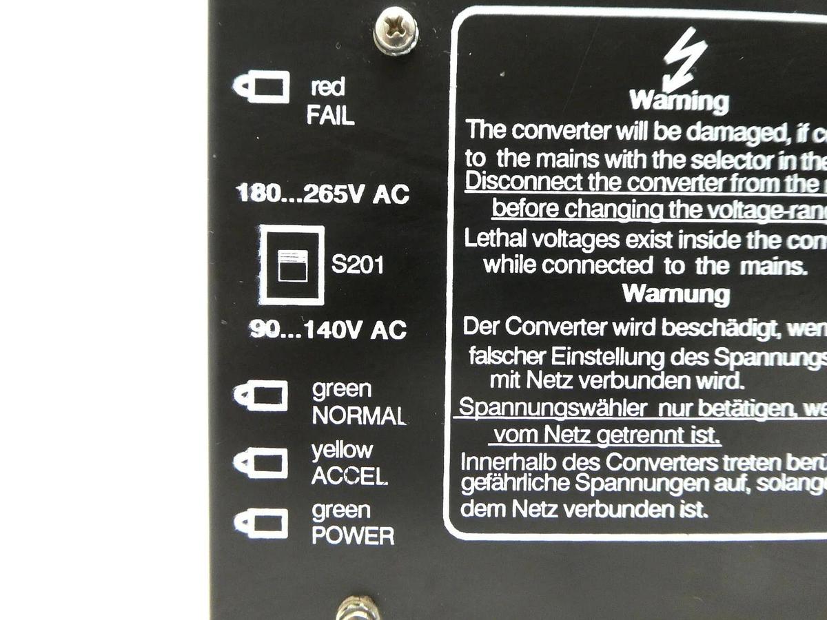 Used TURBOTRONIK NT12 Leybold 85704 Electronic Frequency Converter Turbo Working